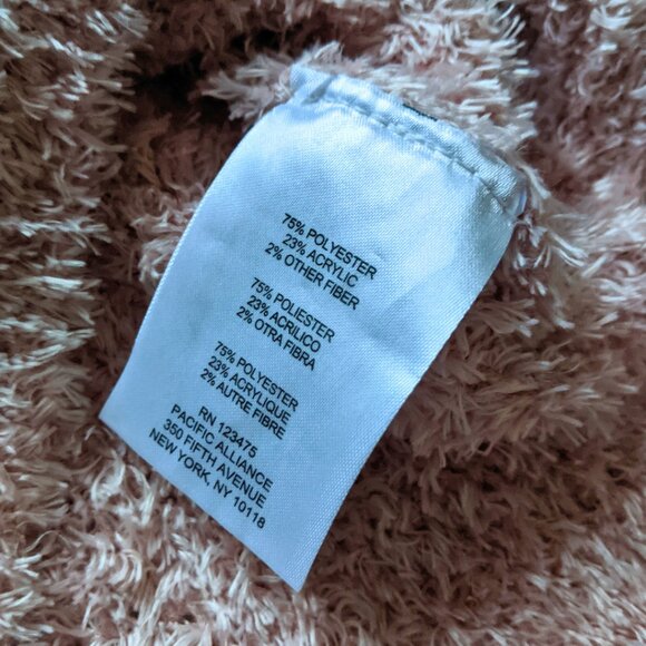 Ellen Tracy Blush Pink Fuzzy Sweater | XS | Crewneck | Cozy & Soft Pullover - Picture 3 of 7